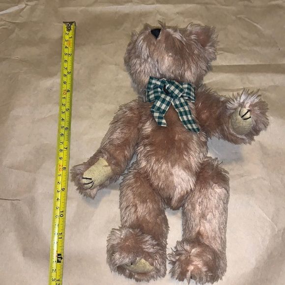 Other - Unknown Brand ❓Teddy Bear w/ Plaid Bow Tie